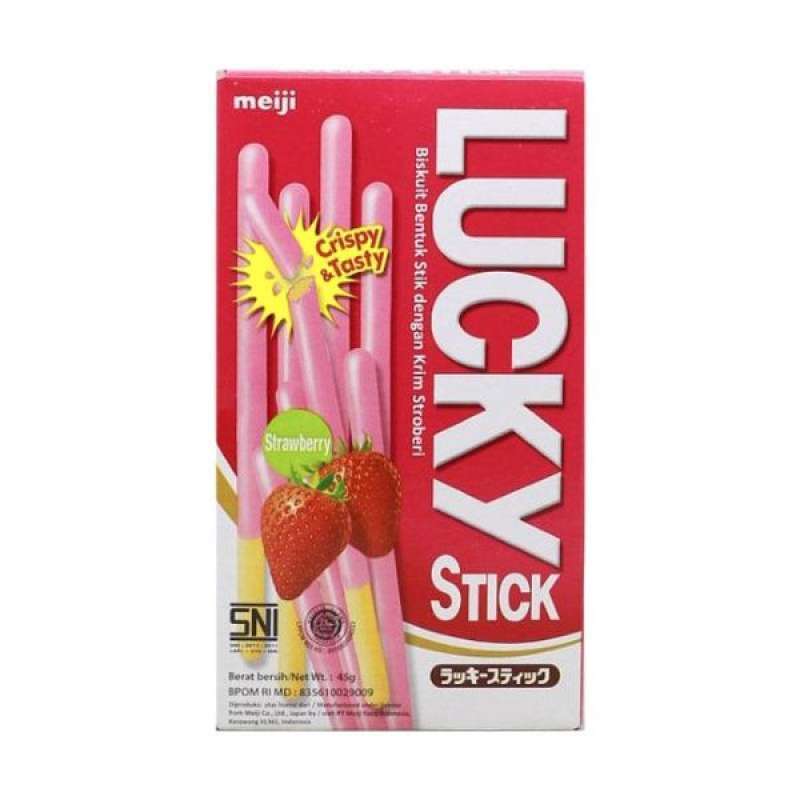Pekanbaru Meiji Lucky Stick Family Pack Strawberry