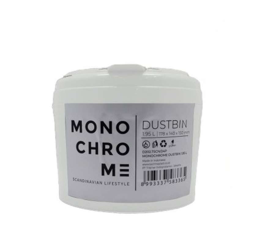 Pekanbaru MONOCHROME DUSTBIN 1,95 L