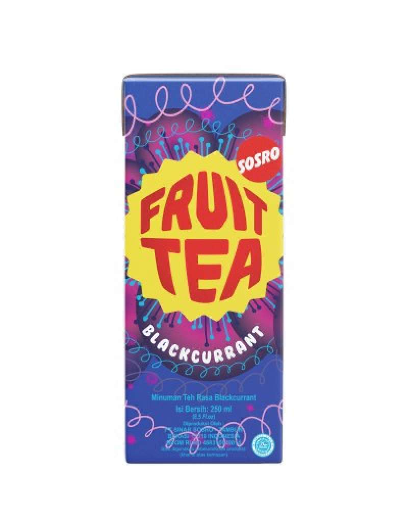 Pekanbaru Sosro Fruit Tea Blackcurrant 250Ml Tta