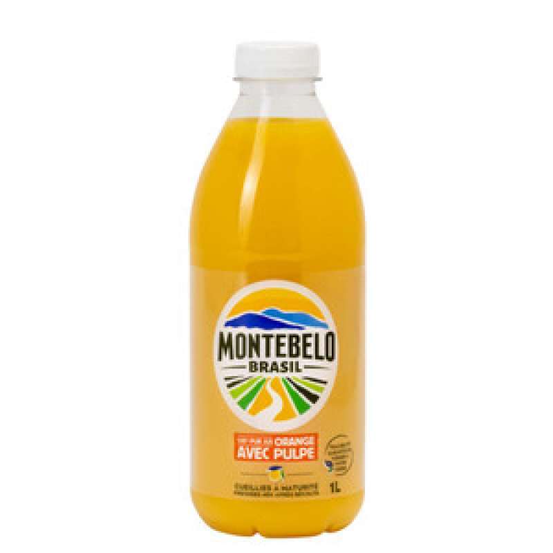 Pekanbaru Montebelo J Orange With Pulp Pet 100% 1L