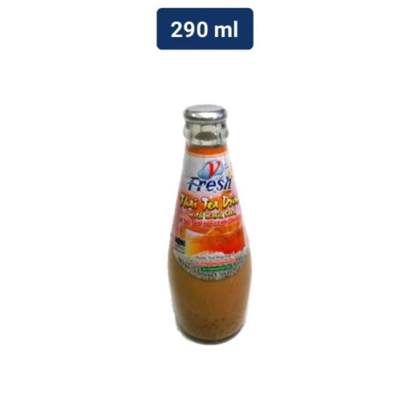 Pekanbaru Nang Fah Thai Tea W/Basil Seed 290Ml Can