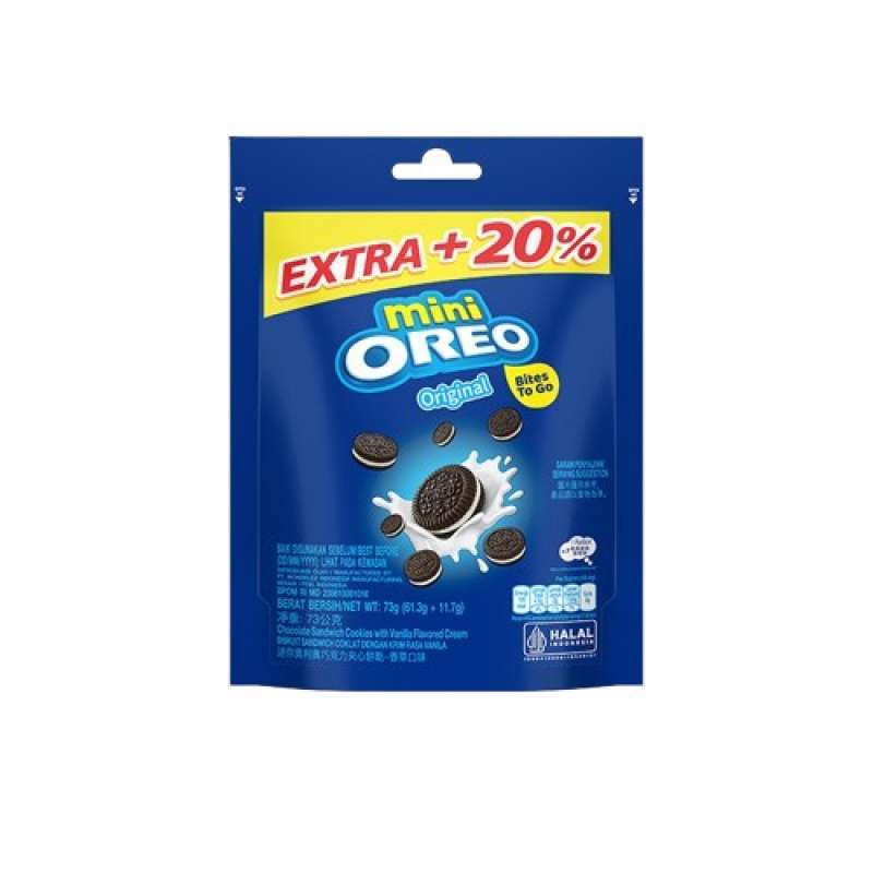 Pekanbaru Oreo Mini Krim Vanilla 61.3Gr