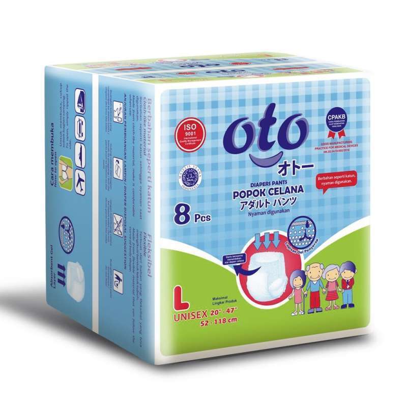 Pekanbaru Oto Adult Diapers Pants L8