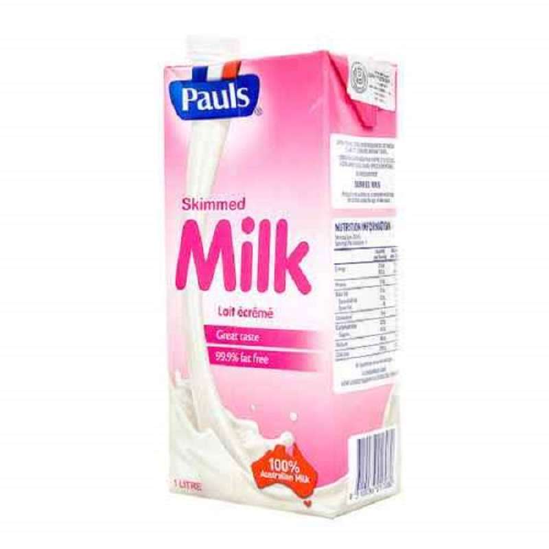 Pekanbaru Pauls Skimmed Uht Milk 1L
