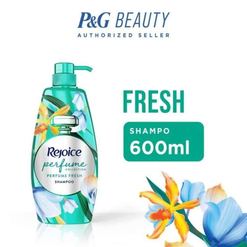 Pekanbaru Rejoice Shampoo Parfum Segar 600Ml Pump