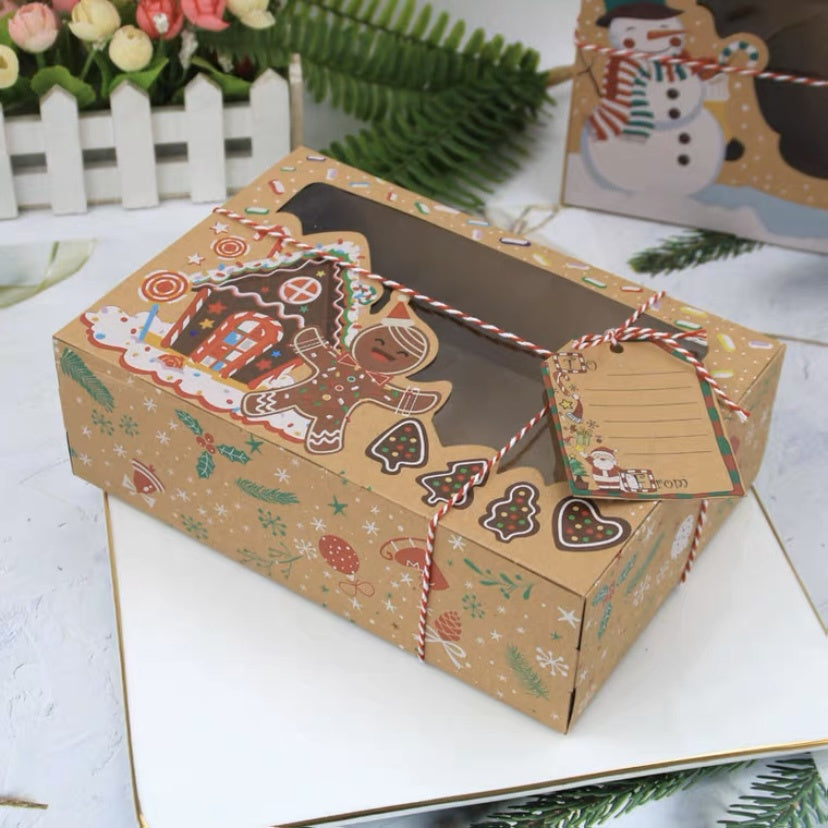 Pekanbaru Christmas Cake Box / Kotak Kue Natal Persegi Panjang Kraft