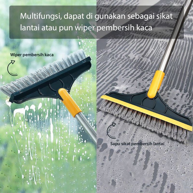 Pekanbaru Sikat Lantai Wiper Pembersih Lantai Dinding Kamar Mandi Gagang Panjang / sikat Pembersih Toilet