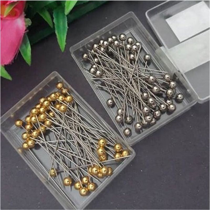 Pekanbaru Jarum Pentul Mika Silver Stainless Anti Karat Haodie Dressmaker Pins