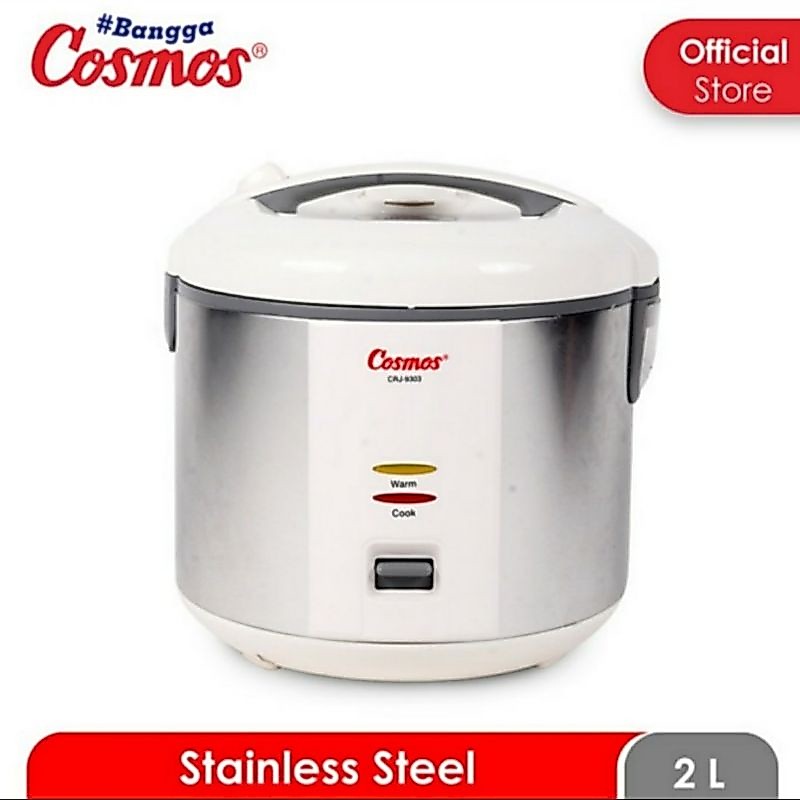 Pekanbaru Cosmos Crj 9303 – Magic Com 2 Liter Stainless Steel Crj-9303