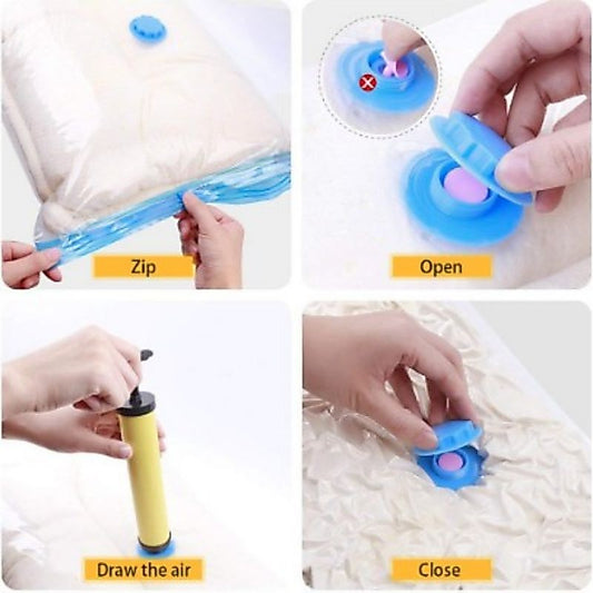 Pekanbaru Vacum Plastik / Vacum Plastic Bag Travel / Vakum Baju Pakaian