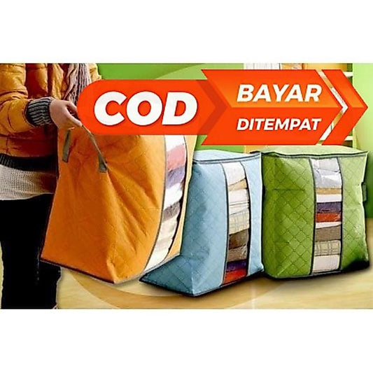 Pekanbaru Bamboo Storage Box Tinggi Rak Pakaian Lemari Tempat Penyimpanan Baju Rak Celana