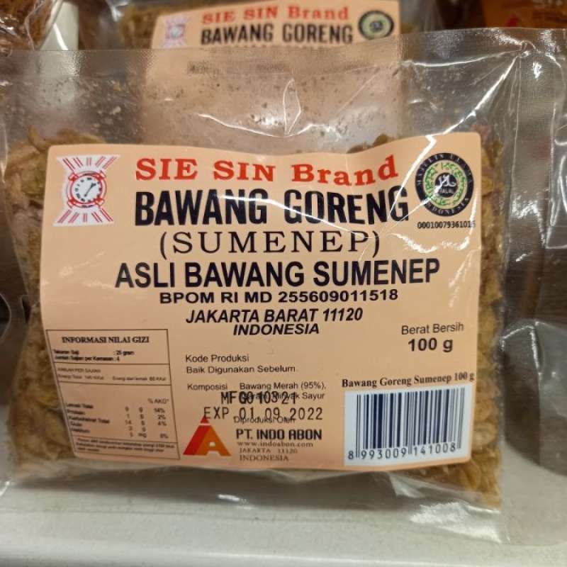 Pekanbaru Sie Sin Hoo Bwng Grng Sumenep 100Gr Pak