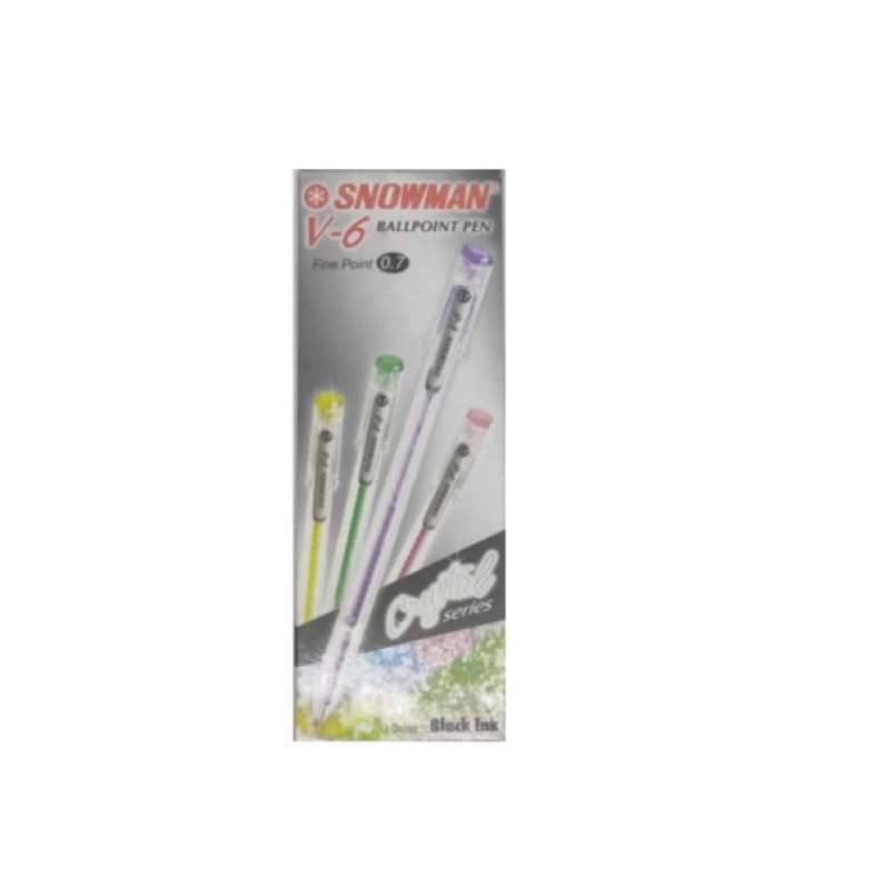 Pekanbaru Snowman Pen V6 3S Black