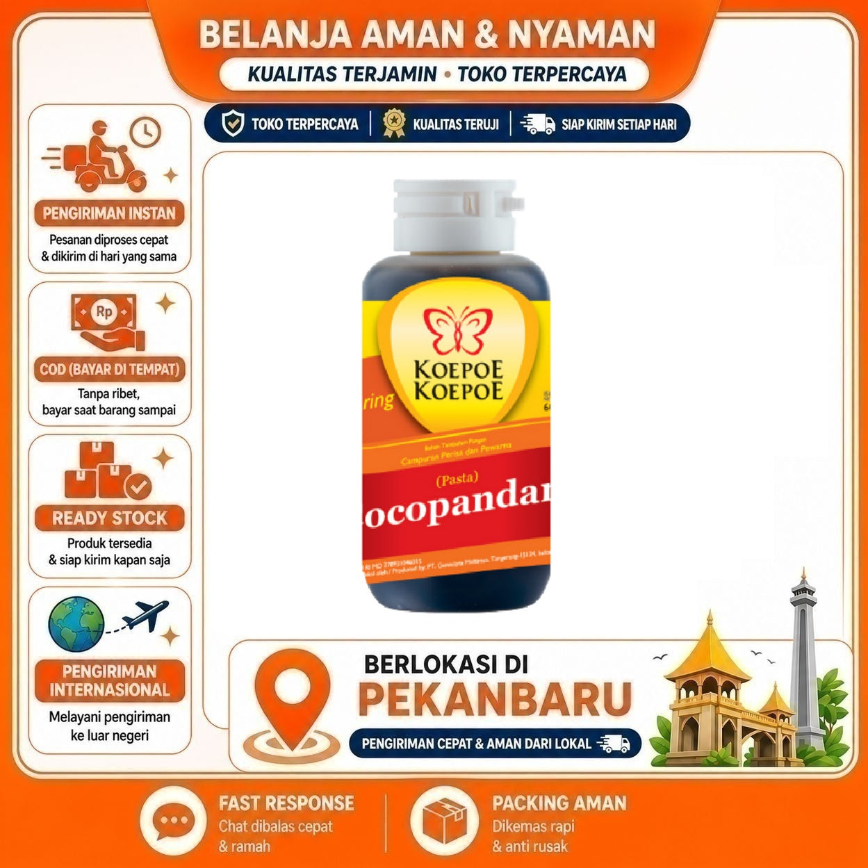 Pekanbaru 60ml Koepoe Koepoe Perisa Pasta Cocopandan Coco Pandan Bahan Campuran Olahan Makanan