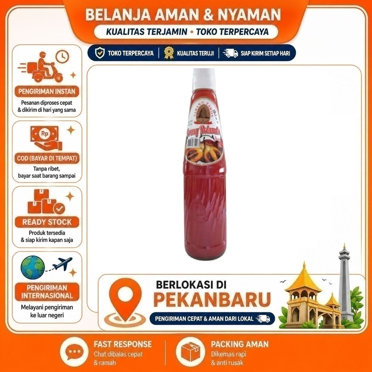 Pekanbaru 430ml Sarang Tawon Sirup Rasa Terong Belanda Bahan Minuman Kemasan Botol Kaca Halal