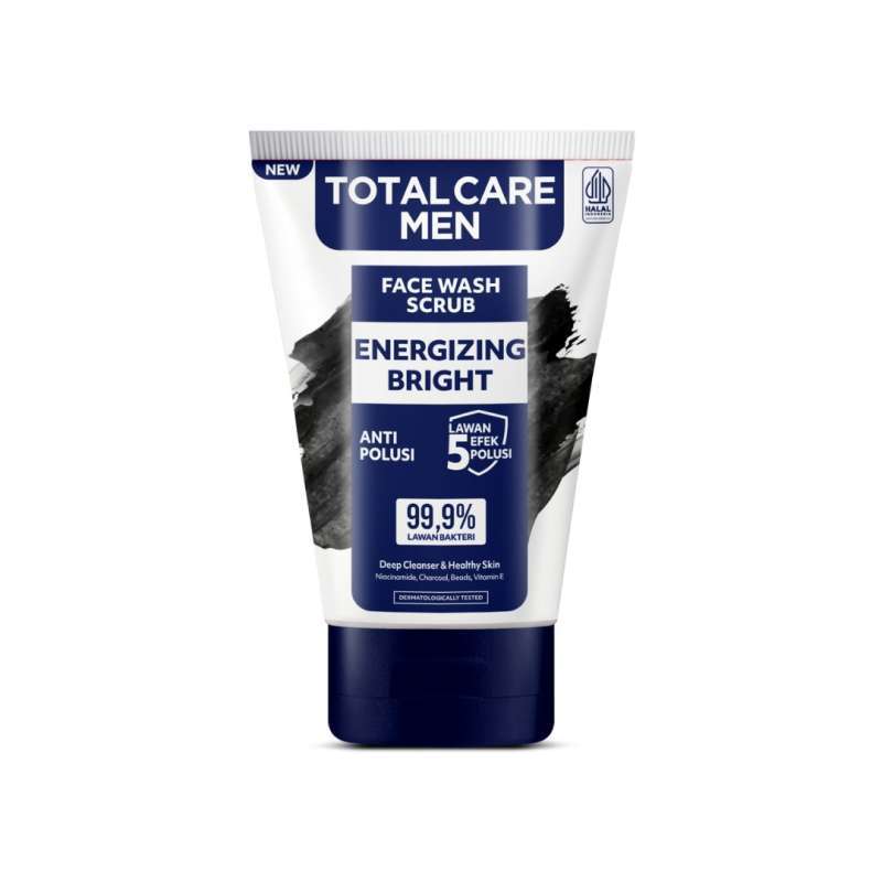 Pekanbaru Total Care Men Face Wash Energizing Bright 100Ml