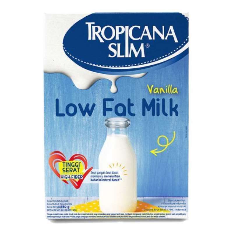 Pekanbaru Tropicana Slim Low Fat Milk Vanila 180Gr