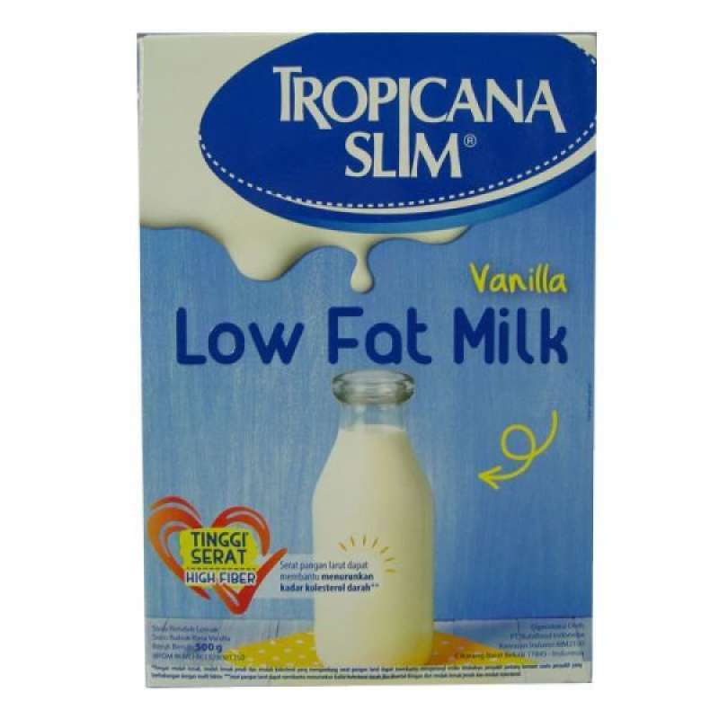 Pekanbaru Tropicana Slim Low Fat Milk Vanilla 500G