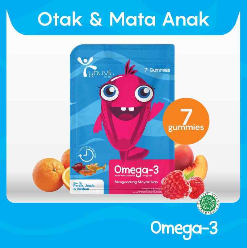 Pekanbaru Youvit Multivitamin Gummy Omega Anak 7'S