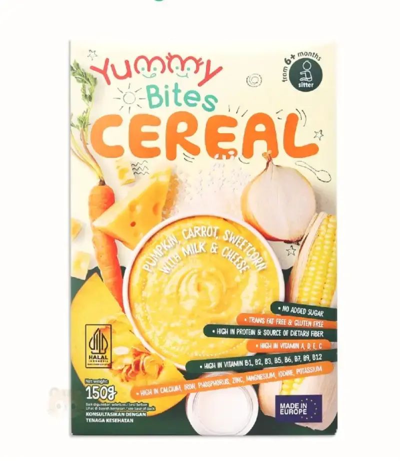 Pekanbaru Yummy Bites Cereal Pumpkin,Carrot,Sweetcorn 150G
