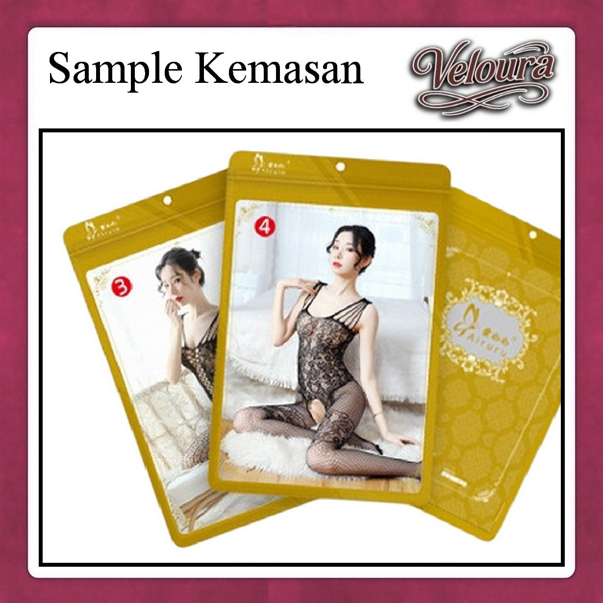 Pekalongan Veloura Bodysuit Spandek Sexy Lingerie Baju Shapewear Net Clothes - SP 009