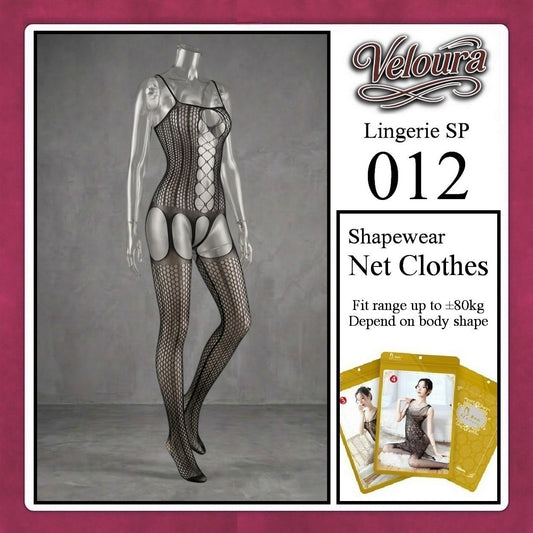 Pekalongan Veloura Bodysuit Spandek Sexy Lingerie Baju Shapewear Net Clothes - SP 012