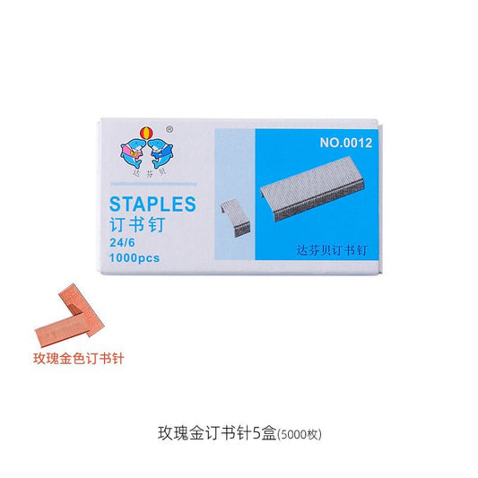 Pekanbaru Hekter Transparan Ins Lucu Berkualitas Hekter Staples Besar Clear Unik Pink Stationary Kit DIY Stapler Dekorasi Buku Jurnal Be