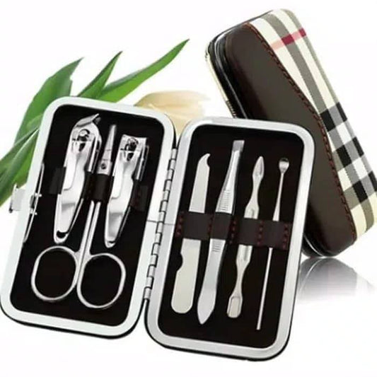 Pekanbaru HR- Manicure Pedicure Set 7IN1 dan 4IN1 Dompet Paket Pembersih Kuku Pinset Gunting Lancip Korek telinga Kuping
