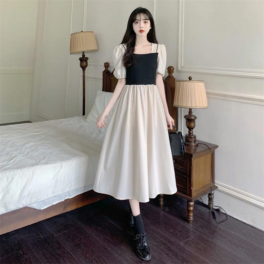 Pekanbaru Dress Wanita Panjang Kasual Hitam Moka Cream Dress With Outer Tank Top Simple Elegan Berkualitas Casual High Quality Simply Dress For Working Dress Polos Dress Jalan Dress Kerja Soft Color Korean Style