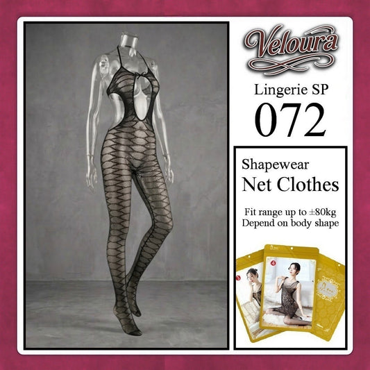 Pekalongan Veloura Bodysuit Spandek Sexy Lingerie Baju Shapewear Net Clothes - SP 072