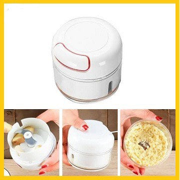 Pekanbaru HR-[BLENDER MINI] Mini Speedy Chopper Blender Tangan Tarik Bumbu Daging Kitchen Pisau