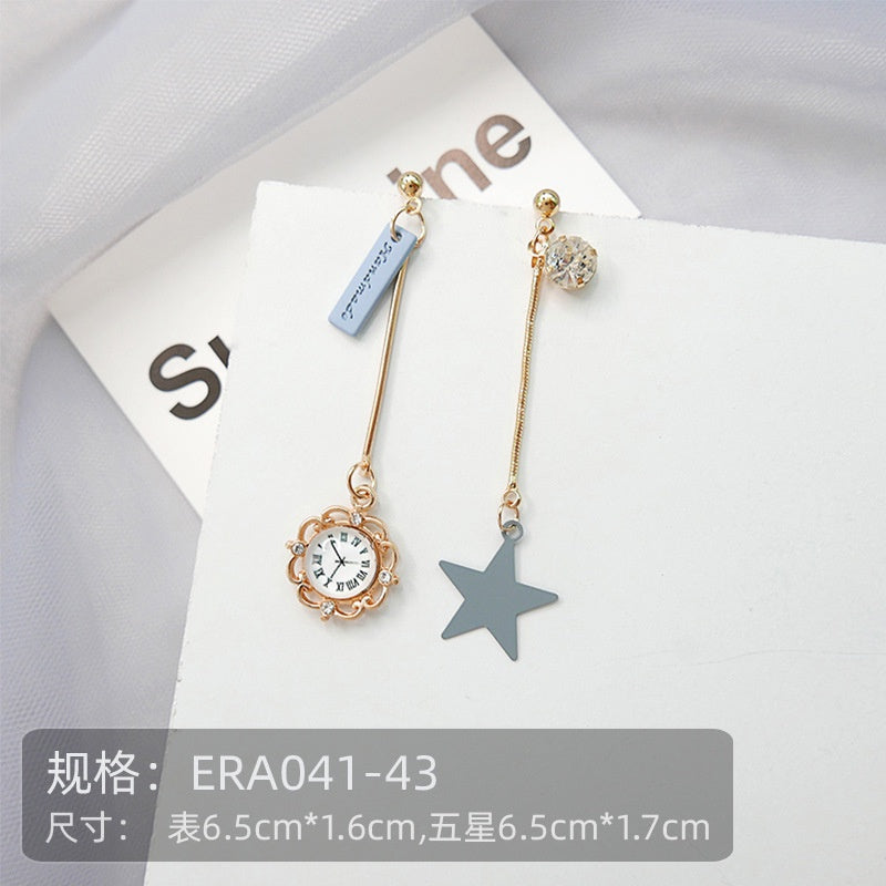 Pekanbaru Anting Wanita Winter Snowflakes Jam Bintang Ekor Lumba Lumba Rusa Musim Salju Winter Season Woman Earrings Anting Berkualitas Natal Korean Style