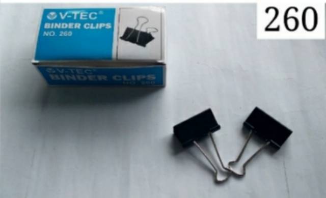 Pekanbaru Binder Clip/Penjepit Kertas V-Tec