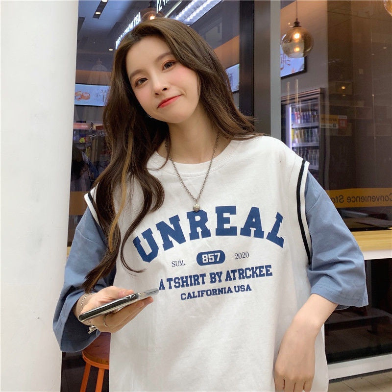 Pekanbaru Kaos Oversize Kemeja Kaos Unreal A Tshirt By Atrckee Kaos Couple Unisex Tshirt Berkualitas Korean Style