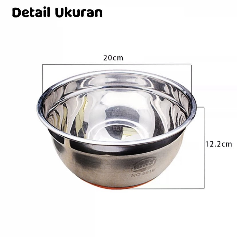 Pekanbaru Mixing Bowl Anti Slip / Mangkok Adonan Anti Licin