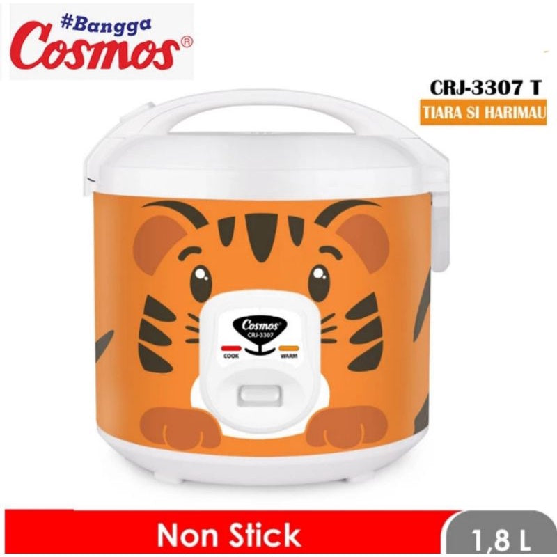 Pekanbaru Cosmos Crj-3307 Magic Com/Rice Cooker Nonstick 1.8 Liter