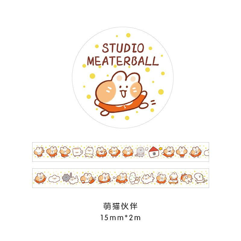 Pekanbaru Stiker Roll Motif Cartoon Unik Lucu Roll Tape Scrapbook DIY Stationary Sticker Kit Book Journal Decoration Selotip Washi Tape Kartun Jepang Dekorasi DIY