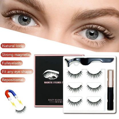 Pekanbaru Eyelash Magnetic 1 Set Lengkap Bulu Mata Magnet 3 Psg