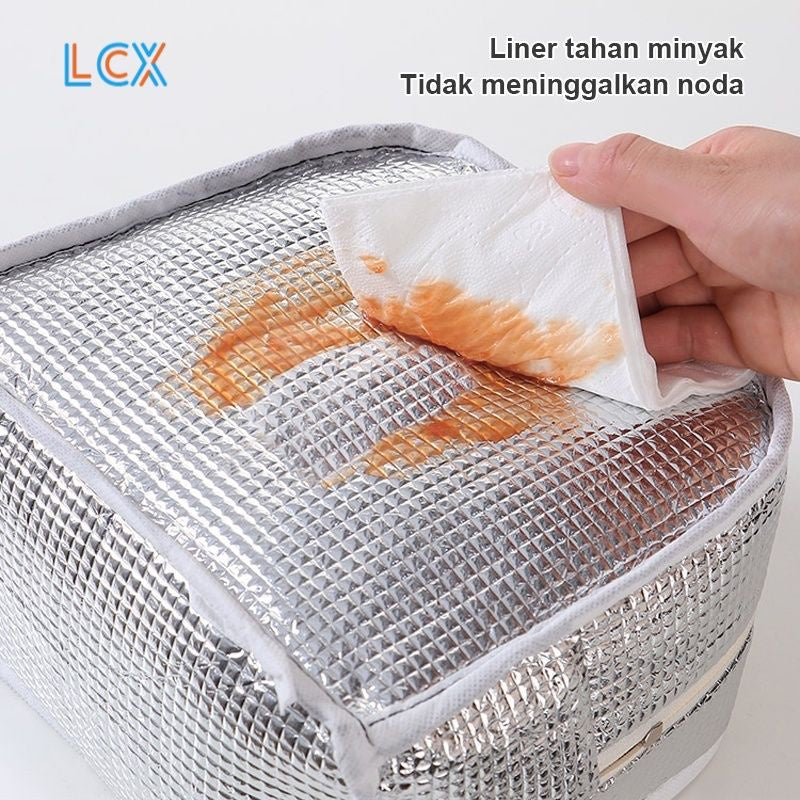 Pekanbaru Tas Bekal Makanan Makan Anti Air Makanan Bento Elegan Aluminium Foil Lunch Bag Anti Basah