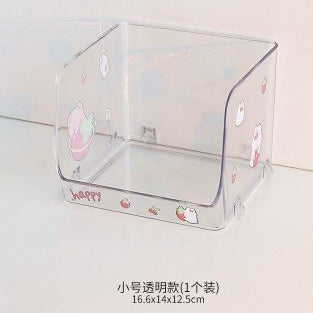 Pekanbaru Rak Putih Transparan Akrilik Clear Rak Penyimpanan Barang Aesthetic Stationary Kit Room Decoration Tempat Simpan Barang Desk Organizer Lucu Unik