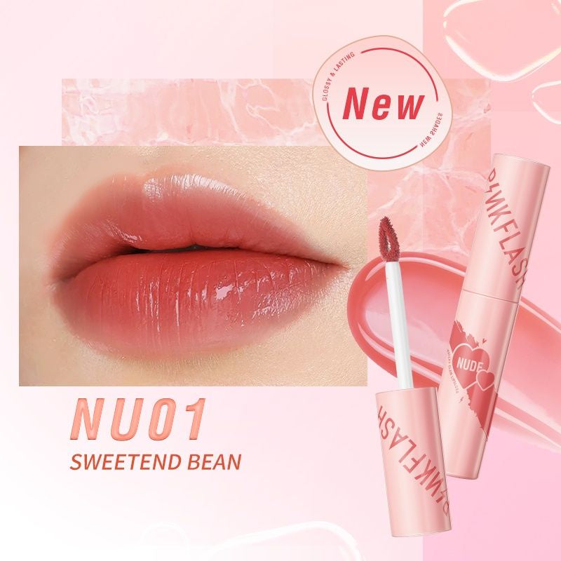 Pekanbaru Pinkflash Watery Glam Lipgloss Super Glossy Shiny Lip Tint High Quality