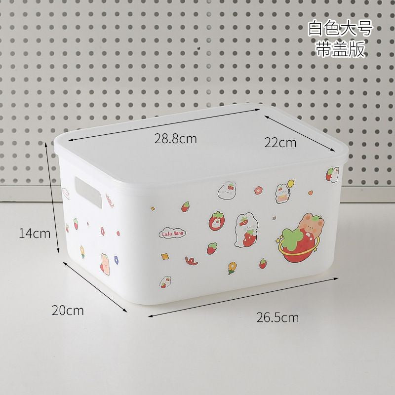Pekanbaru Rak Barang Putih Polos Kotak Penyimpanan Aesthetic Tempat Penyimpanan Pegangan Kiri Kanan Room Desk Organizer Berkualitas Stationary Kit Lucu Unik