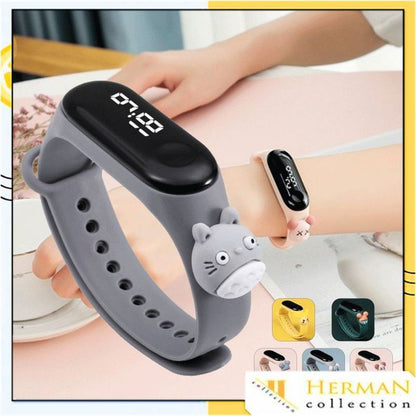 Pekanbaru Jam Tangan Anak Karakter Led Motif Kartun Gelang Anak Perempuan Laki Laki