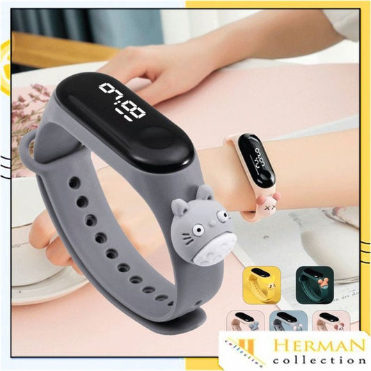 Pekanbaru Jam Tangan Anak Karakter Led Motif Kartun Gelang Anak Perempuan Laki Laki
