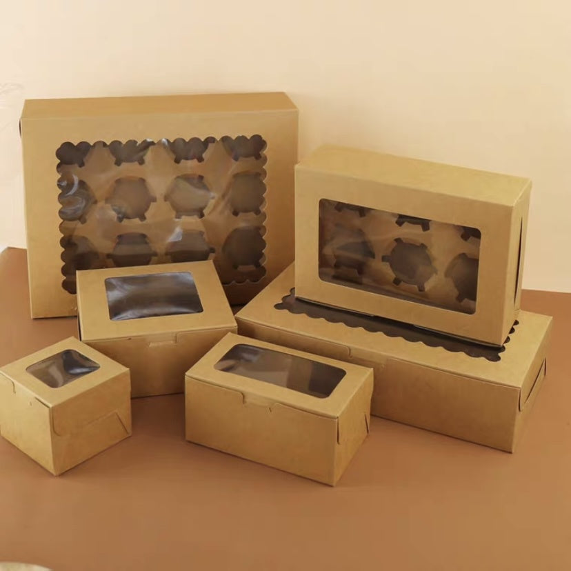 Pekanbaru Box / Kotak Cupcake Muffin Karton Dengan Display