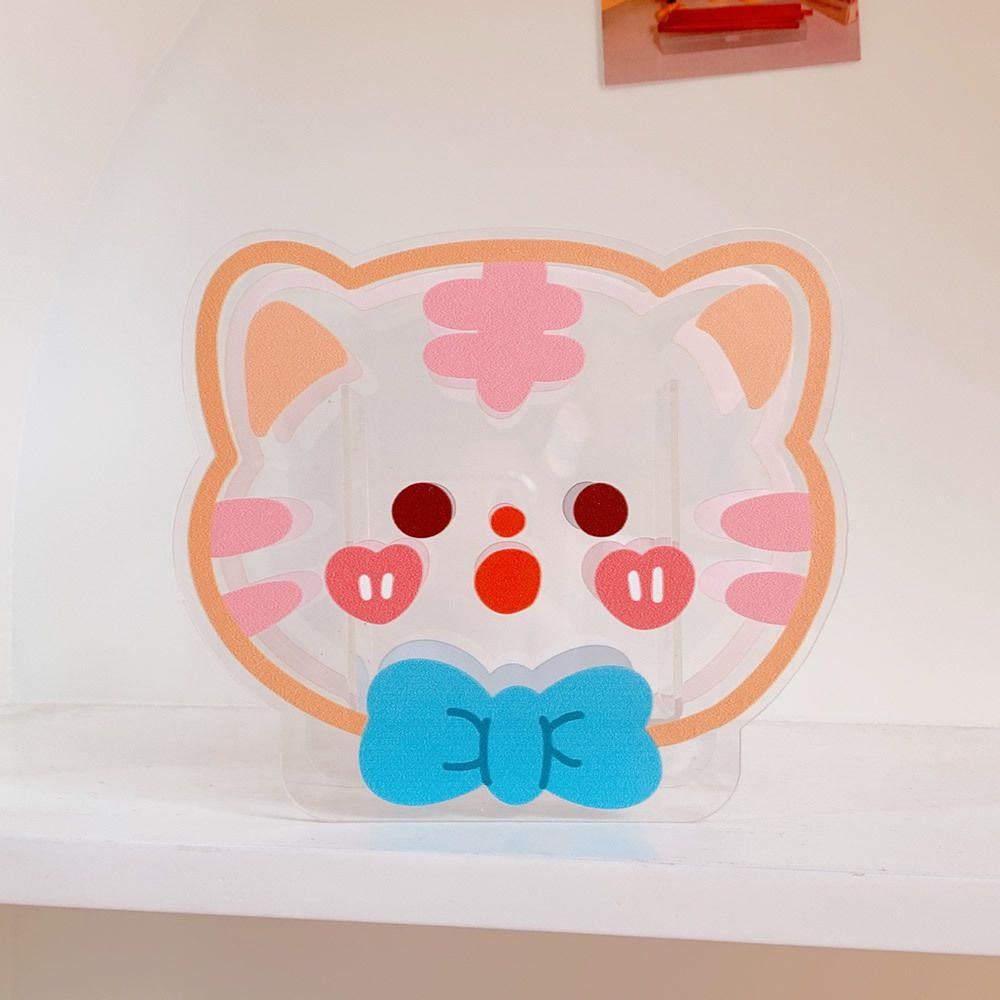 Pekanbaru Penholder Motif Unik Lucu Aesthetic Ins Tempat Penyimpanan Pena Akrilik Lucu Karakter Cartoon Korean Style Acrylic Stationary Kit Desk Organizer Cute Cartoon Pen Holder Transparan