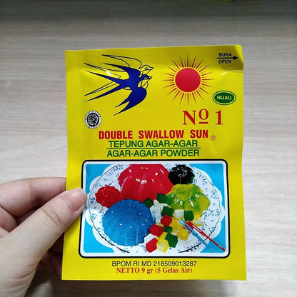 Pekanbaru Tepung Agar-Agar Double Swallow Sun Warna Warni