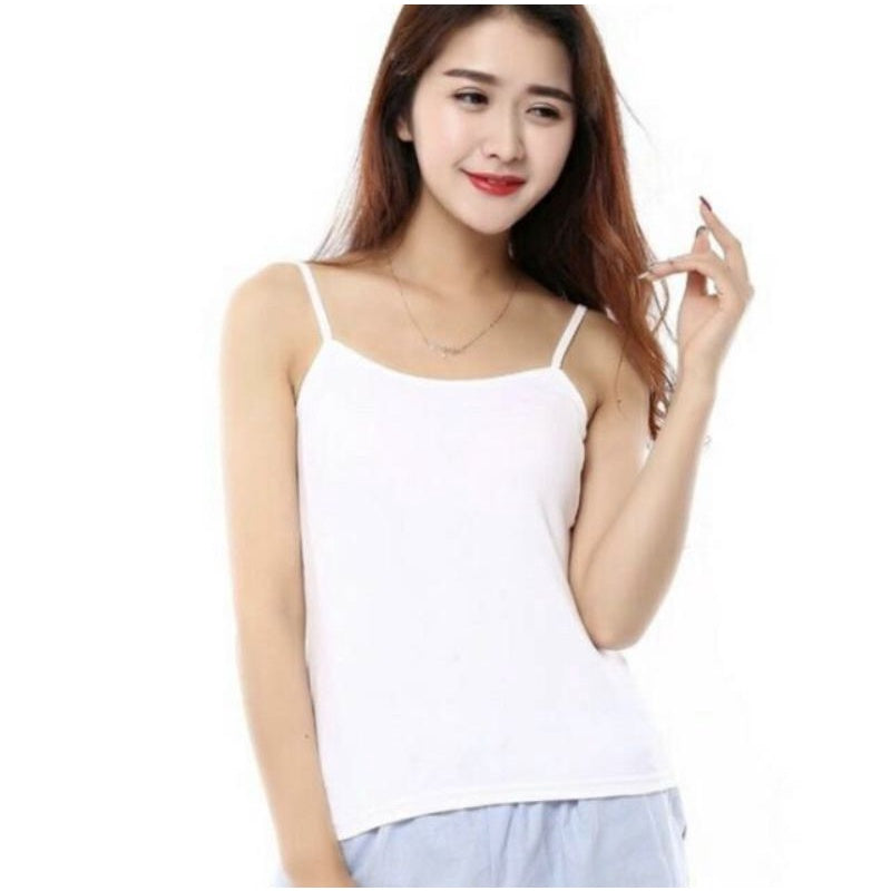 Pekanbaru Tank Top Tali Kecil | Singlet | Tank Top Tali|Sale Murah 1 Kg Muat 12Pc | Bahan