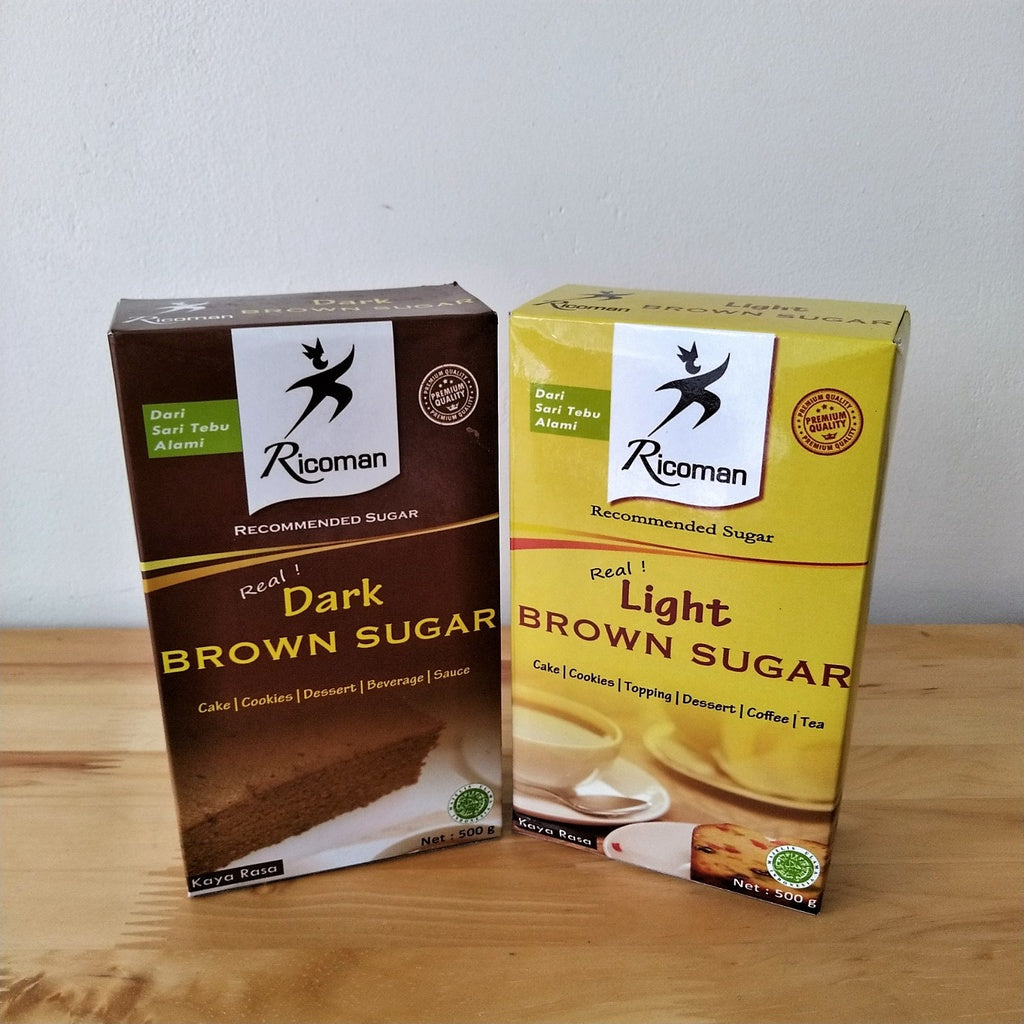 Pekanbaru Ricoman Brown Sugar / Gula Merah Light Dark 500Gr