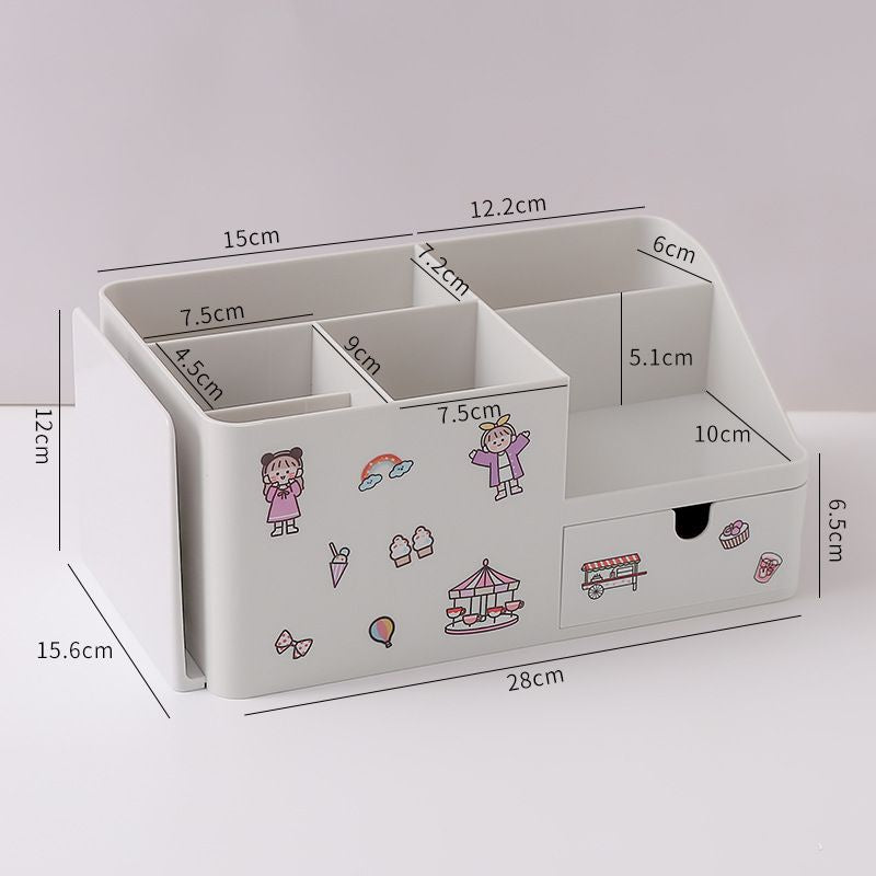 Pekanbaru Tempat Pena With Additional Rak Buku Aesthetic Room Desk Organizer Dengan Laci 5 Sekat Tempat Penyimpanan Pena Buku Stationary Kit Lengkap Adjustable